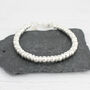 Sterling Silver Two Bead Bracelet, thumbnail 5 of 7