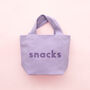 'Snacks' Little Lavender Bag, thumbnail 2 of 5