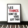 French Style Protest Poster Print 'Les Things', thumbnail 2 of 4