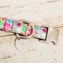 The Clifton Multi Rainbow Floral Dog Collar Bow Tie, thumbnail 4 of 4