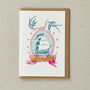 Loveship Tattoo Embroidered Word Greeting Card, thumbnail 1 of 3