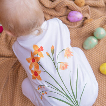 Daffodil Baby Sleepsuit, 4 of 6