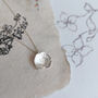 Pressed Flower Daisy Necklace Sterling Silver, thumbnail 1 of 9