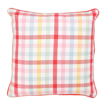 Extra Large Gingham Scatter Cushion, 2 of 6
