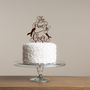 The Hunt Is Over Wedding Engagement Party Cake Topper, thumbnail 2 of 3