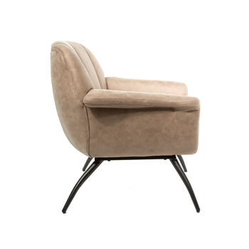 Bourne Moleskin Oyster Cream Cocktail Chair, 4 of 9