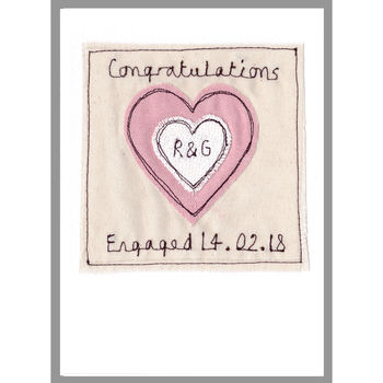 Personalised Heart Engagement Card, 2 of 12