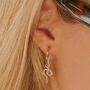 Serpentina Sterling Silver Huggie Hoop Earrings, thumbnail 1 of 8