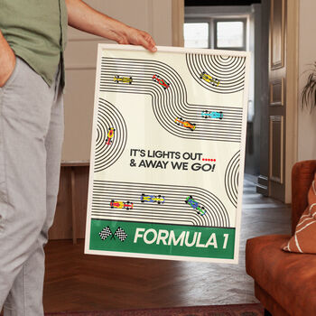 Formula One Print Lights Out And Away We Go, 2 of 12