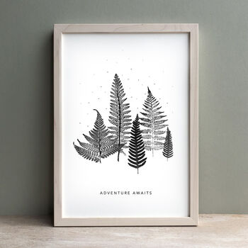 Personalised Fern Forest Monoprint Fine Art Print, 2 of 6