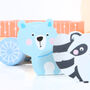 Pastel Wooden Animal Train With Personalised Bag, thumbnail 6 of 7