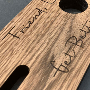 Custom Engraved Wooden Wine Butler For All Occasions, 3 of 4