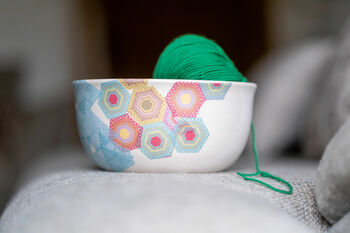 Paint Your Own Ceramic Yarn Bowl Kit, 6 of 6