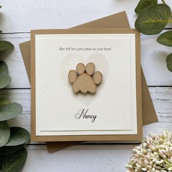 Pet Bereavement Card. Dog Or Cat, 3 of 5