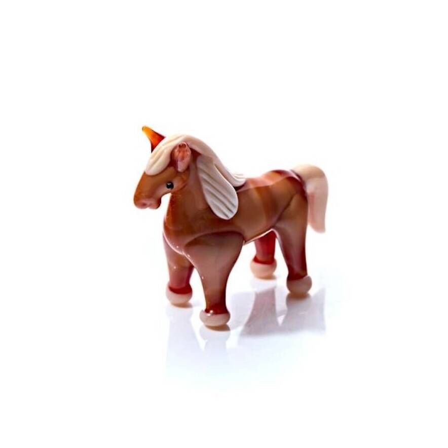 Hand Blown Tiny Glass Horse