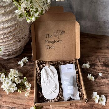 Dragonfly And Fuchsia Car Air Freshener Botanical Hanging Diffuser, 2 of 4