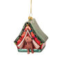 Personalised Dog In A Tent Bauble, thumbnail 2 of 3
