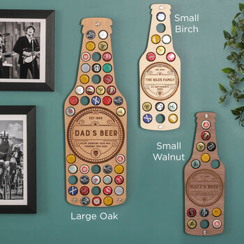Personalised Beer Bottle Collector Wall Art For Home, 4 of 12