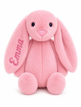 Personalised Bunny Soft Toy – Gift For Baby | Plushie, 11 of 12