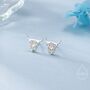 Sterling Silver Scottish Highland Cow Stud Earrings, thumbnail 1 of 12