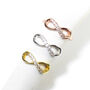 Infinity Ring, Cz, Rose Or Gold Vermeil On 925 Silver, thumbnail 2 of 12