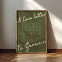 Gemini Zodiac Print | A Love Letter To Gemini | Astrology Wall Art | Star Sign Gift Poster, thumbnail 1 of 8