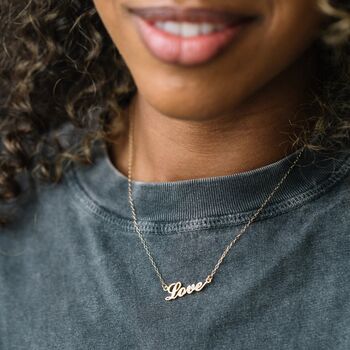 Gold Love Necklace, 3 of 3