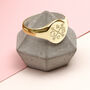 Personalised 18ct Gold Plated Or Silver Love Match Ring, thumbnail 2 of 7