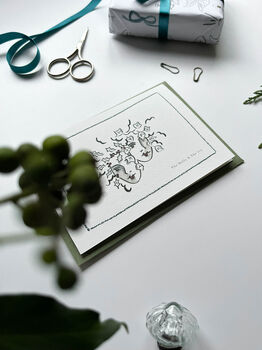 The Holly And The Ivy Christmas Card Single Or Set, 3 of 4
