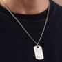 Personalised Morse Code Dog Tag Necklace, thumbnail 1 of 5