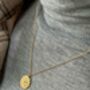 Chunky 14 K Gold Lotus Necklace, thumbnail 3 of 9