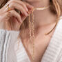 Long Pearl Fringe Necklace, thumbnail 6 of 10