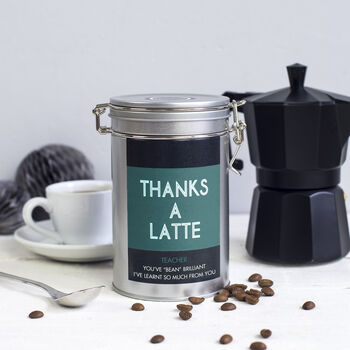 Personalised Teacher Coffee Gift In Tin, 5 of 10