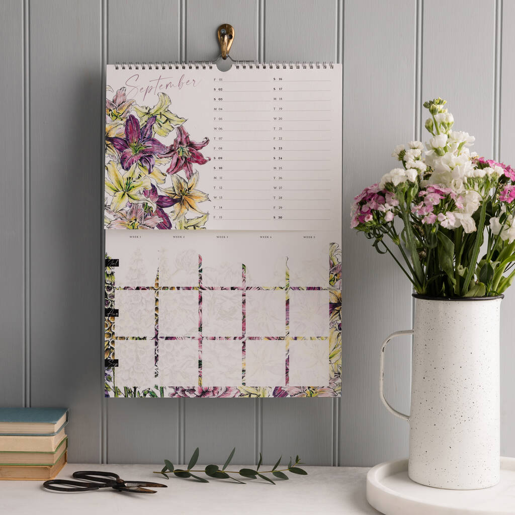 2024 Seasonal Flowers Calendar And Goal Planner By Cherith Harrison