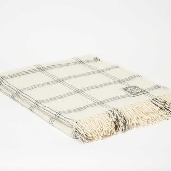 Personalised Neutral Beige Merino Wool Throw Collection, 7 of 8