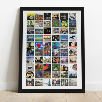 Britpop Music Personalised Gift: Greatest 90s Music Nostalgic Print, 3 of 8