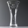 Wedding Anniversary Gift Engraved Crystal Glass Vase, thumbnail 10 of 11