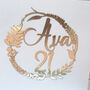 Personalised 21st Floral Birthday Papercut Card, thumbnail 12 of 12