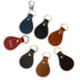 Handmade Personalised Leather Keyring Made In Britain English Leather, thumbnail 5 of 7