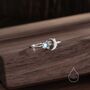 Sterling Silver Moonstone Star And Moon Ring, thumbnail 6 of 10
