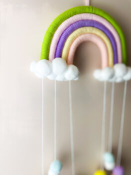 Rainbow Wall Hanging Decoration For Baby Room, 2 of 7