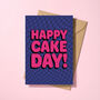 Happy Cake Day Birthday Card Purple, thumbnail 1 of 3