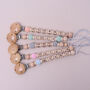 Personalised Crochet And Wood Dummy Clip, thumbnail 3 of 6