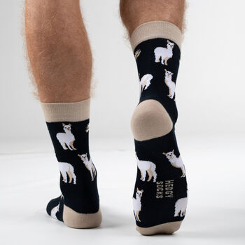 Bamboo Socks | Alpaca Socks | Farm Animal Socks | Llama, 2 of 3