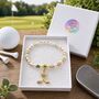 Personalised Golf Bracelet Golfers Gift, thumbnail 1 of 8