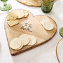 Personalised Wooden Heart Cheese Board, thumbnail 1 of 5