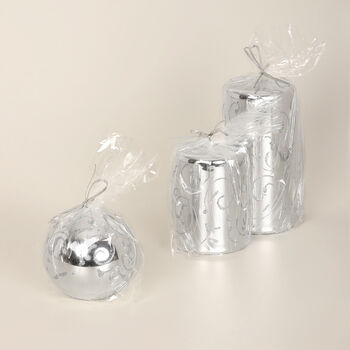 Silver Sparkling Candles By G Decor, 5 of 5