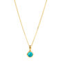December Birthstone Turquoise Gold Vermeil Necklace, thumbnail 3 of 9