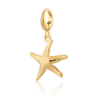 18ct Gold Starfish Charm Necklace, 4 of 5