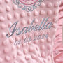 New Born Baby Girl Personalised Blanket, thumbnail 2 of 10